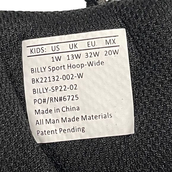 NWOB BILLY FOOTWEAR Sport Hoop High Top Zip Sneakers 1 Wide - Picture 5 of 7